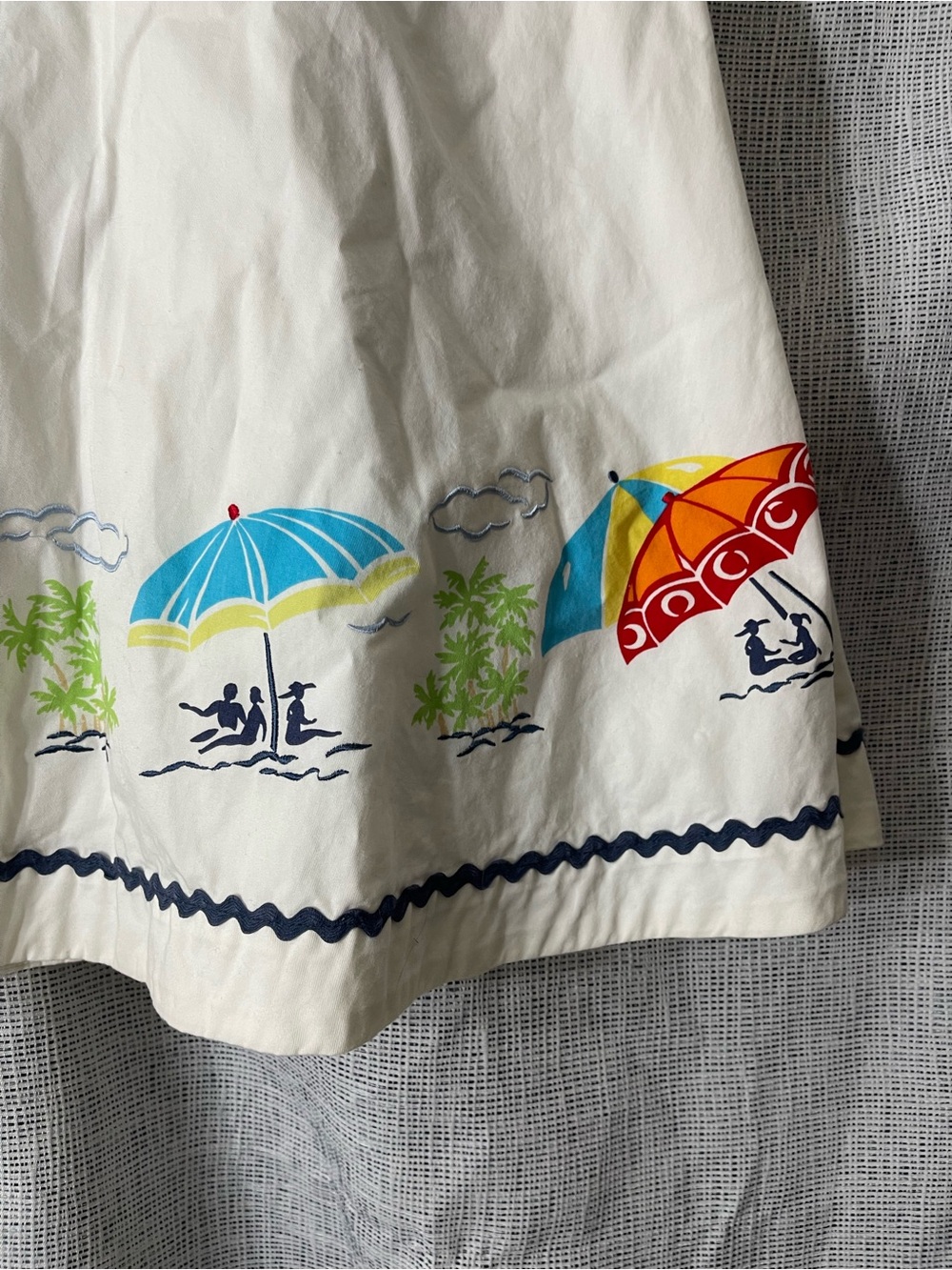 VTG Liz Claiborne Beach Umbrella Skirt Sz
10 poplin Retro Coastal Preppy IT Girl - Picture 4 of 10